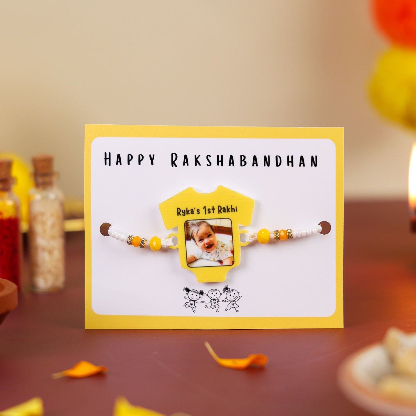 Little one's first photo Rakhi