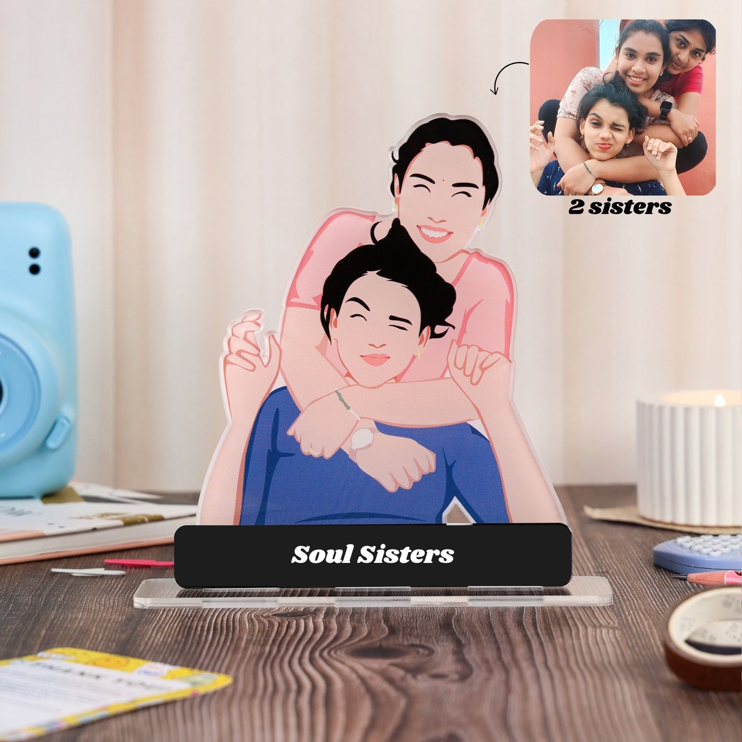 Personalised Illustration standee (Rakhi special)