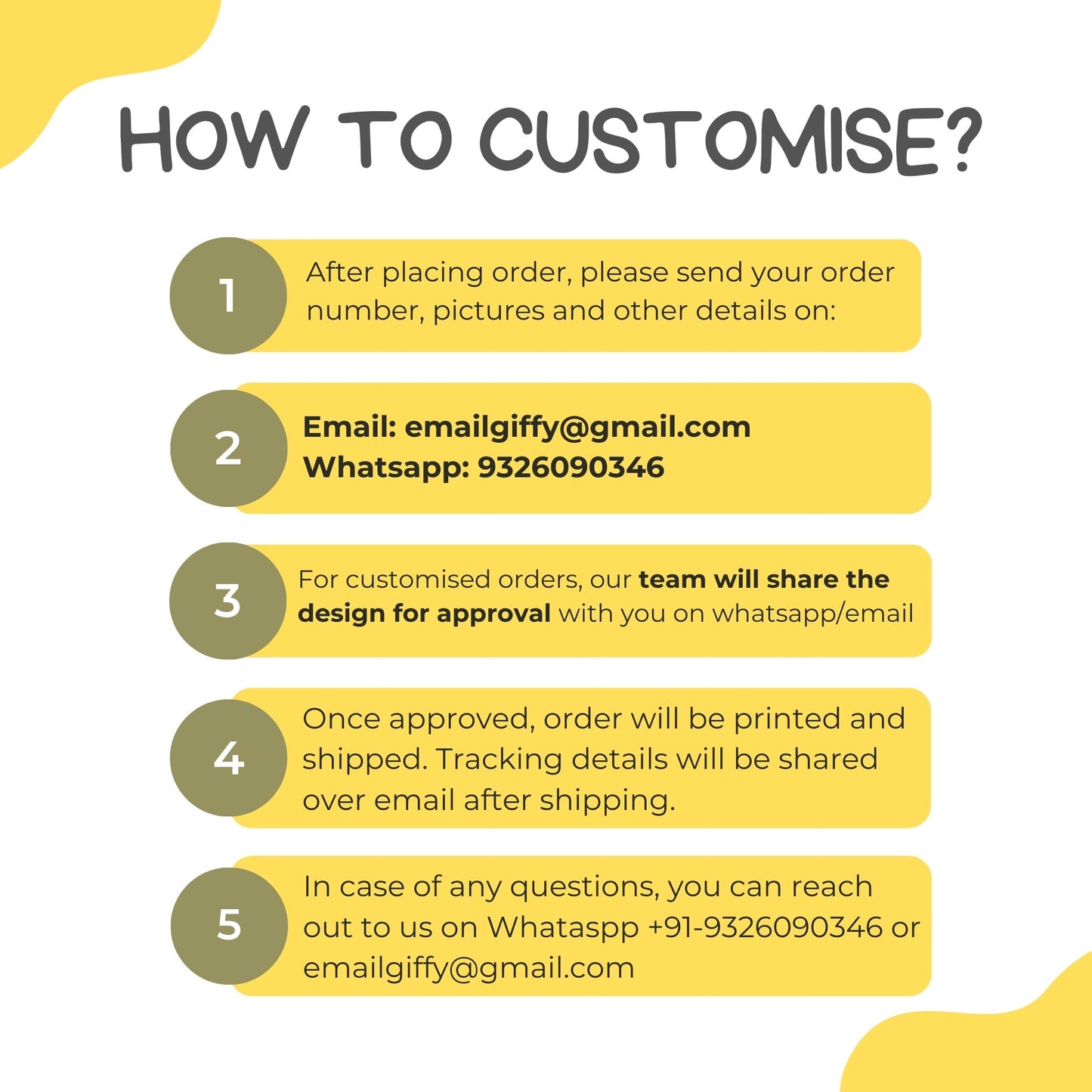 Personalised Vision Board Standee