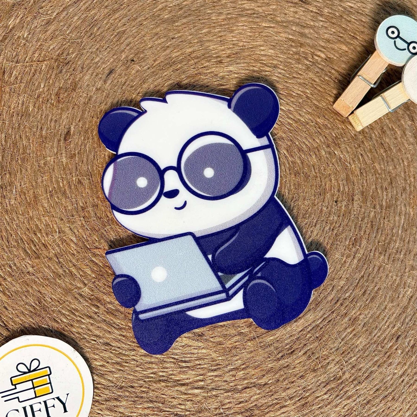 Techie Panda - Fridge Magnet