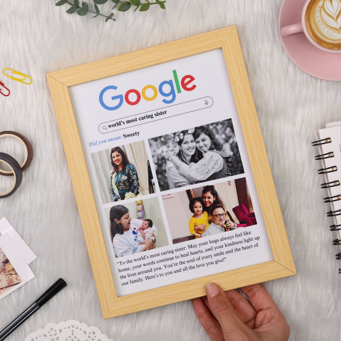 Personalised Google frame