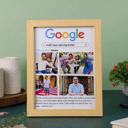 Personalised Google frame