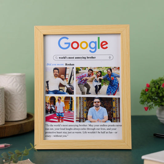 Personalised Google frame