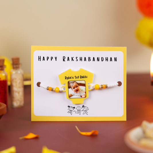 Little one's first photo Rakhi