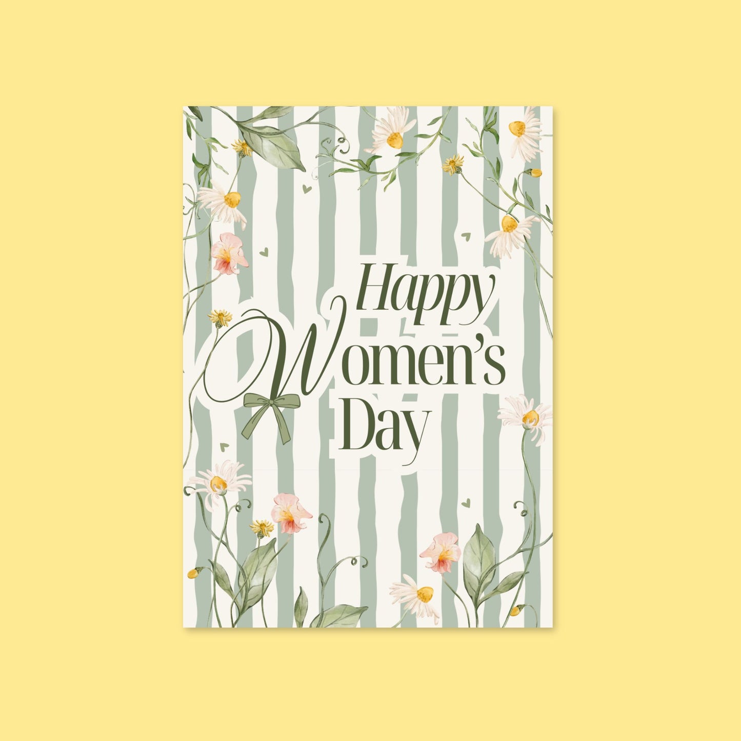 Happy Women's Day greeting card