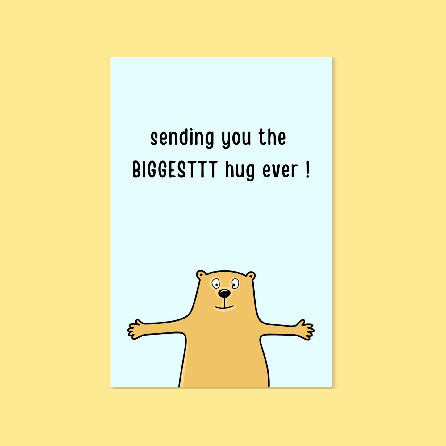 Biggest Hug greeting card