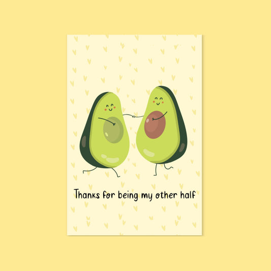 Avocado Punny Greeting card