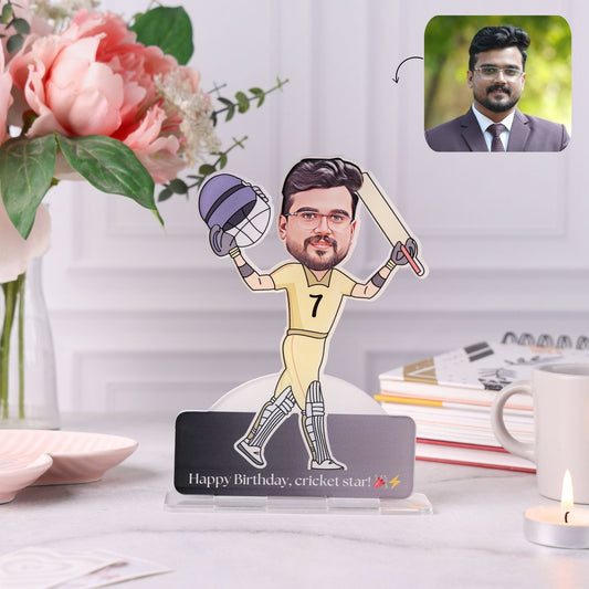 Caricature Standee - Cricket fan