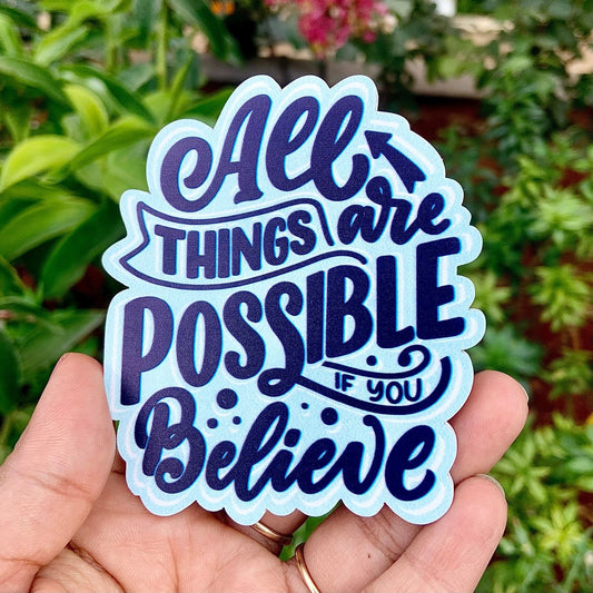 "Believe" Inspirational Fridge Magnet