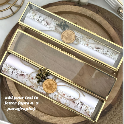 Personalised Letter in Vintage Box