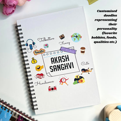 Personalised Doodle Diary