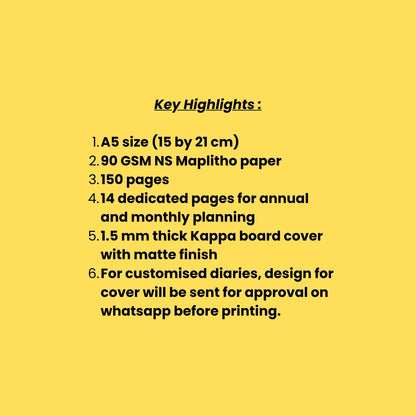 Personalised Illustration Diary