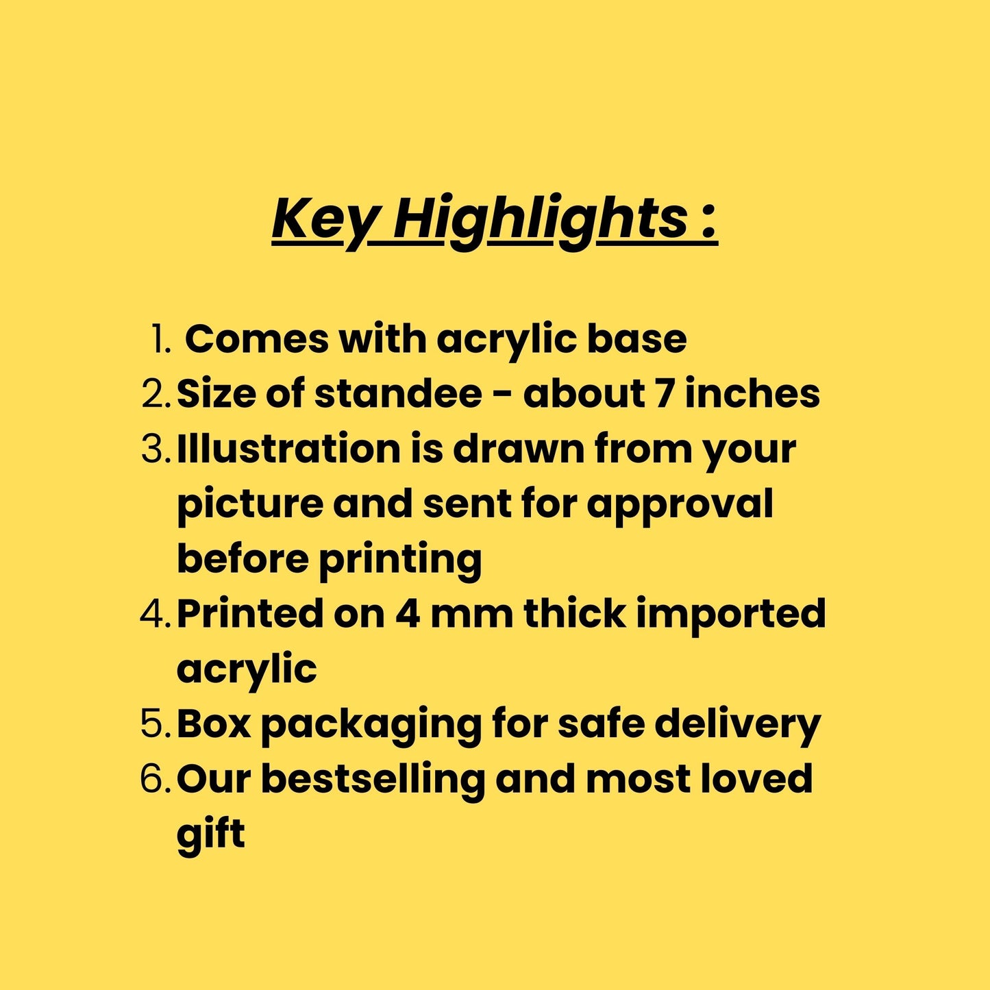 Personalised Illustration Standee