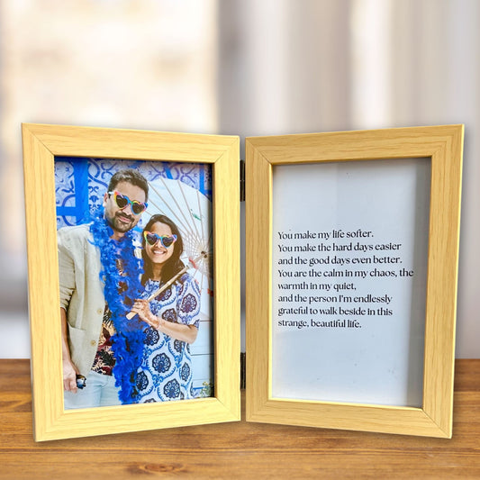 Our Photo, My Words frame