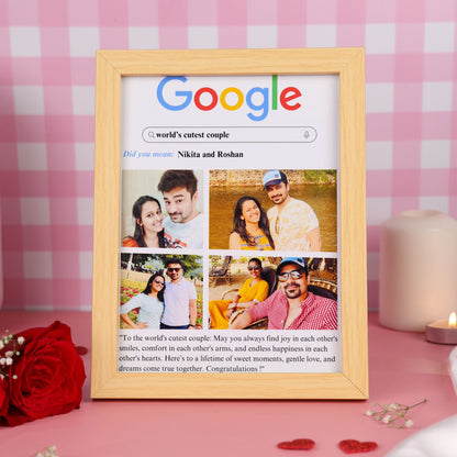 Personalised Google frame