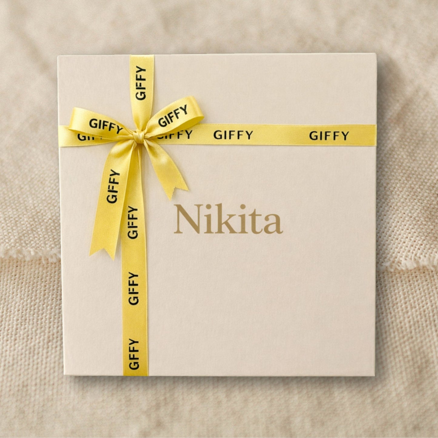 Name engraved Hamper box